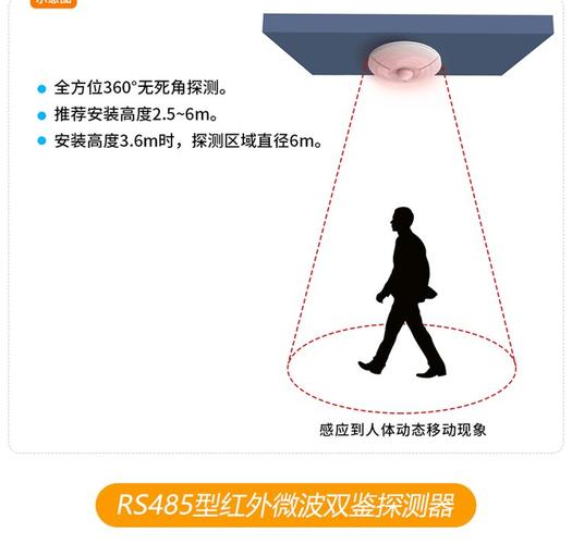 建大仁科 人体红外探测器 入侵自动感应报警器 人 体移动红外感应器